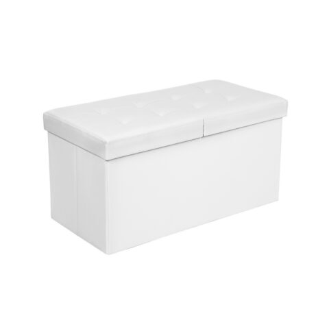 Hoiukastiga tumba 76x38x38cm valge Tumbad