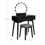 Meigilaud 80x40x129cm must Meigilauad