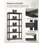 Riiulid 180x90x40 must Tööriistariiulid