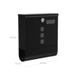 Postkast 30.8x10x33.8cm must Postkastid