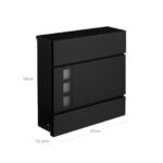 Postkast 37×10.5x37cm must Postkastid