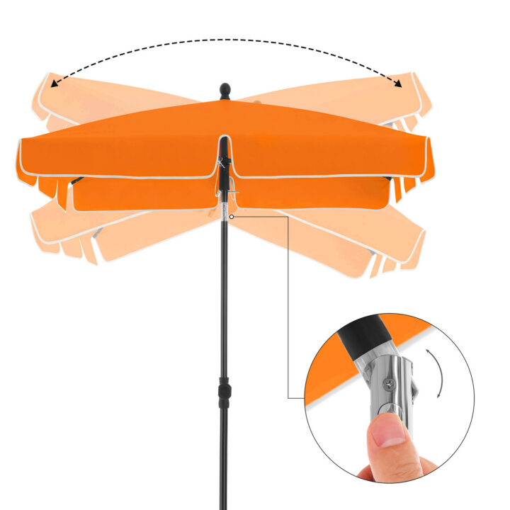 Rannavari 200x125x240cm apelsin Päikesevarjud ja jalad