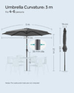 Terrassi päikesevari Aiamööbel Homewell 14