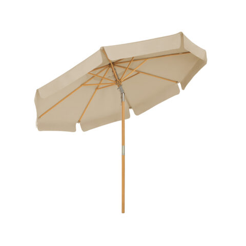Puidust päikesevari 300x250cm pruun Päikesevarjud ja jalad