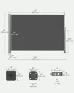 Külgmine varikatus Aiamööbel Homewell 11