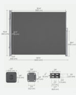 Külgmine varikatus Aiamööbel Homewell 10