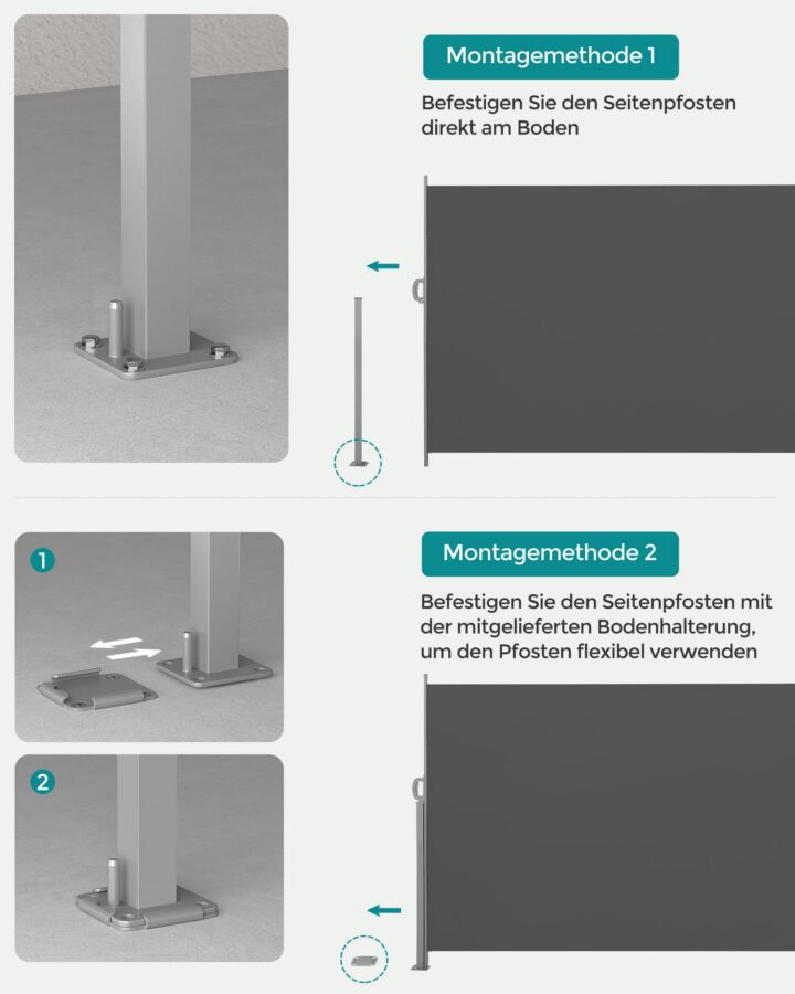Külgvarikatus 200x300cm hall Varikatused