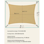 Varikatus 300x400cm kollane Varikatused