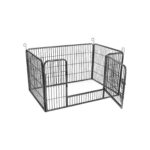 Koeraaedik 122x80x70cm hall, hall Koeraaedikud