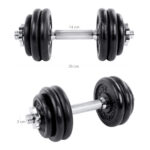 Hantlid 2x15kg 35x16x16cm must,must Hantlid ja jõupingid