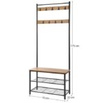 Riidestange 175x70x32.5cm mago kuldne Riidestanged