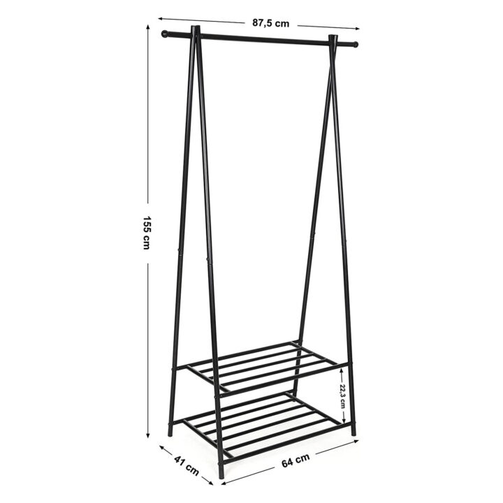 Riidestange 87.8×155.7×41.6cm must Riidestanged