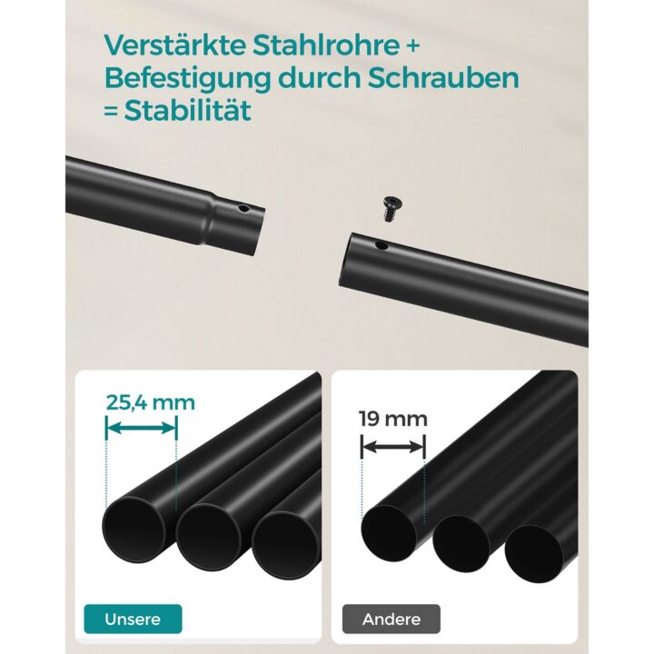 Rõivariiul 103.5×52.5x155cm must Riidestanged