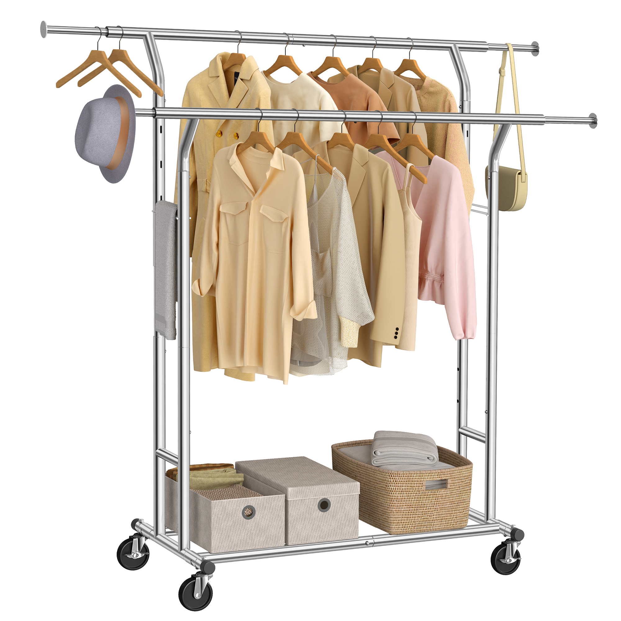Riidestange 90x59x11.9cm, hõbe Esik ja Garderoob Homewell Riidestange 90x59x11.9cm, hõbe Esik ja Garderoob Homewell