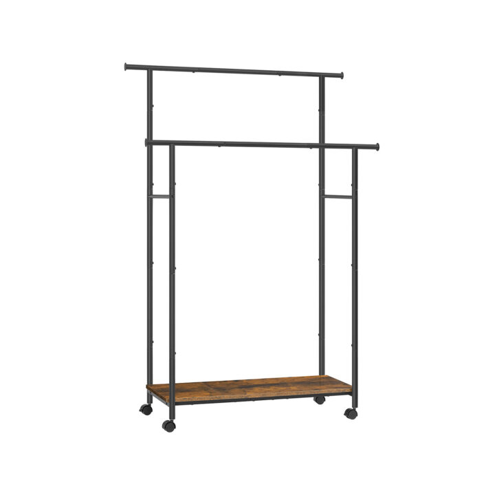Riiul riietele 98.5×39.6×156.8cm Metallist riidepuud
