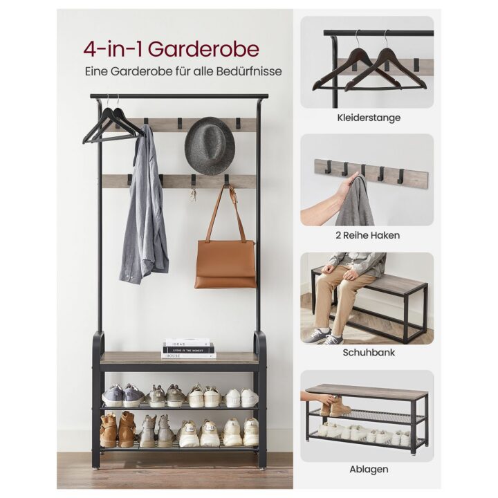 Riidenagi 183x84x33.7cm, must, hele elevandiluu Jalanõuderiiulid