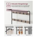 Riidenagi 183x84x33.7cm, must, hele elevandiluu Jalanõuderiiulid