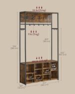 Riidepuu 100x32x180cm Esikupingid