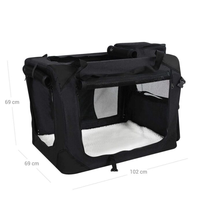 Koerakuut 102.0×69.0x69.0cm must Kasside transportkorvid ja puurid
