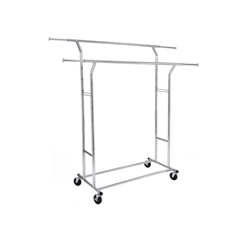 Riidestange (129-169)x55x(148-172)cm hõbe Riidestanged