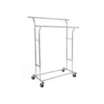 Riidestange (129-169)x55x(148-172)cm hõbe Riidestanged