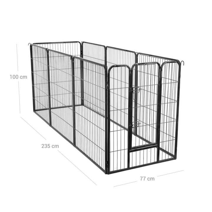 Koeraaedik 240x80x100cm must Koeraaedikud
