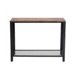 Konsoollaud diivanilauana 101.5x35x80cm antiikne, must Konsoollauad
