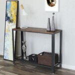 Konsoollaud diivanilauana 101.5x35x80cm antiikne, must Konsoollauad