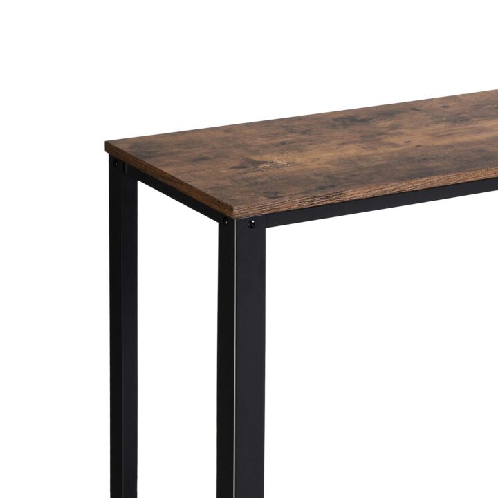 Konsoollaud diivanilauana 101.5x35x80cm antiikne, must Konsoollauad