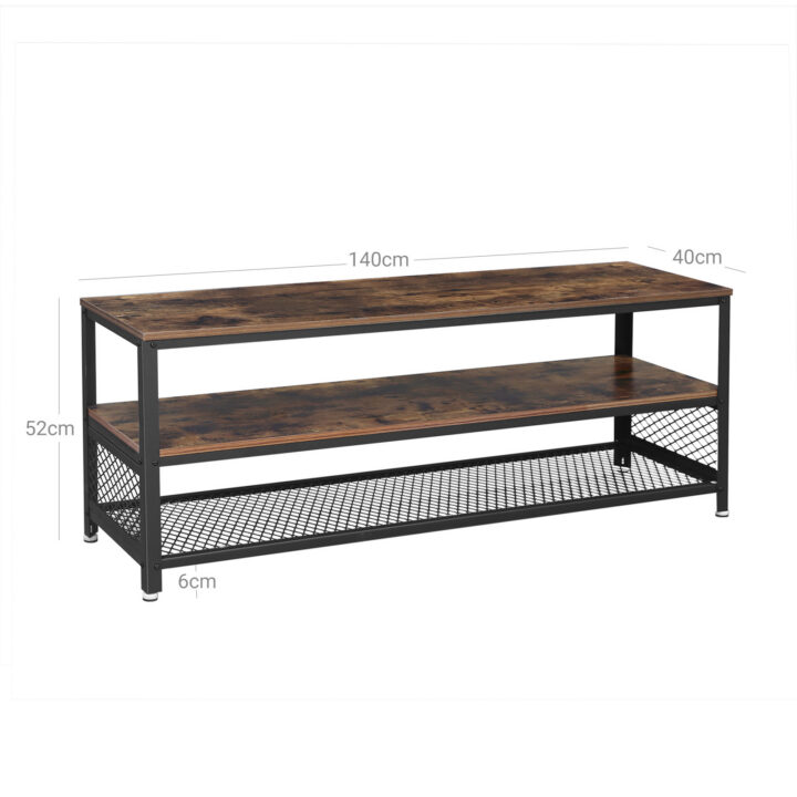 TV alus 140x40x52cm antiikne, must TV-alused