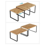 Hoiuriiul 30x20x15cm looduslik,must Köögiriiulid