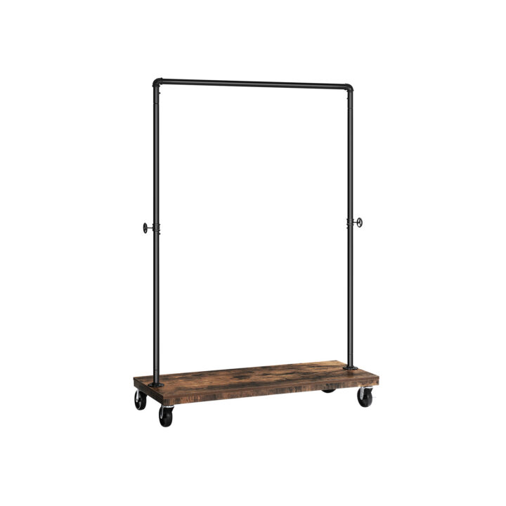 Riidepuu 160×104.5×40 cm, must, retro värv Riiulid