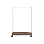 Riidepuu 160×104.5×40 cm, must, retro värv Riiulid