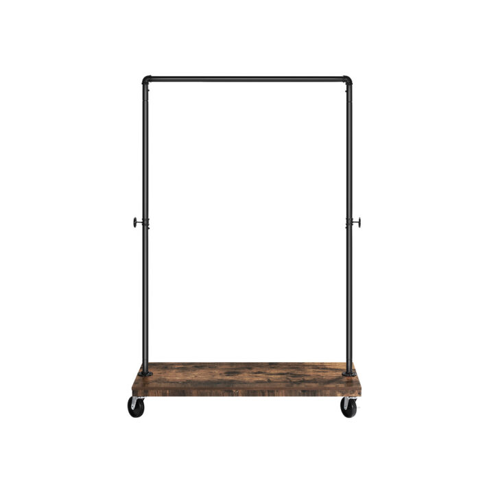 Riidepuu 160×104.5×40 cm, must, retro värv Riiulid