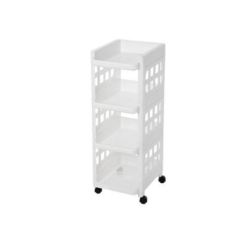 Köögi hoiuriiul 27.5×32.5×74.5cm valge Köögiriiulid