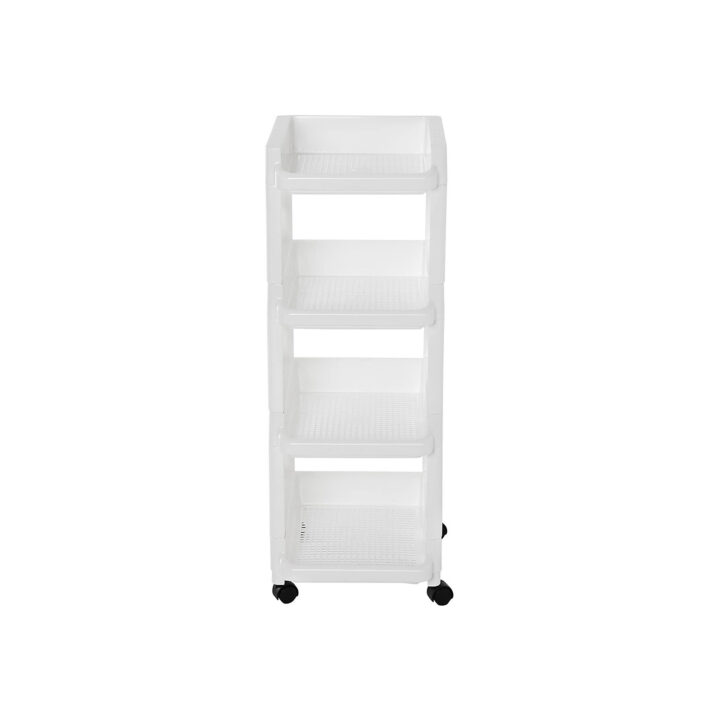 Köögi hoiuriiul 27.5×32.5×74.5cm valge Köögiriiulid
