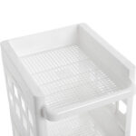 Köögi hoiuriiul 27.5×32.5×74.5cm valge Köögiriiulid