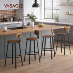 Kõrge tool 49.5×49.5x63cm, must, retro värv Baaripukid ja baaritoolid