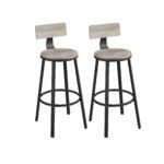 Baaripukk 49.5×49.5x63cm, must, hele elevandiluu Baaripukid ja baaritoolid