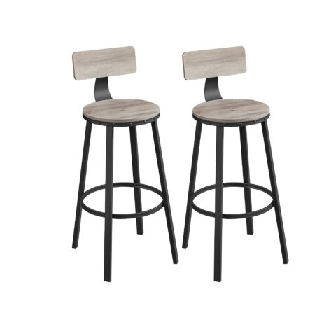 Baaripukk 49.5×49.5x63cm, must, hele elevandiluu Baaripukid ja baaritoolid