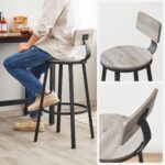 Baaripukk 49.5×49.5x63cm, must, hele elevandiluu Baaripukid ja baaritoolid