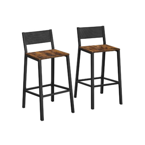 Baaritool 43.1×50.7×97.2cm, must, retro värv Baaripukid ja baaritoolid