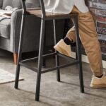 Baaritool 43.1×50.7×97.2cm, must, retro värv Baaripukid ja baaritoolid