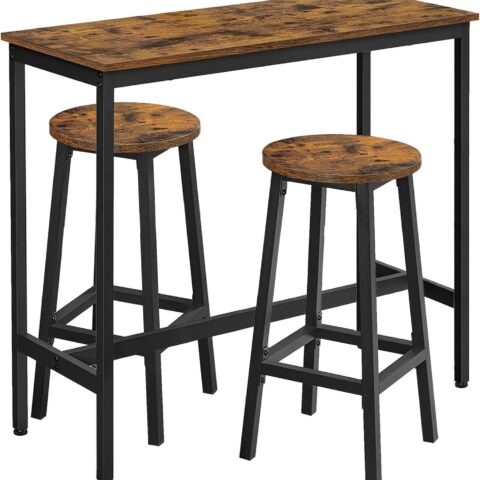 Baarilaud + Baaripukk 100x40x90cm/32x32x65cm Söögilauad