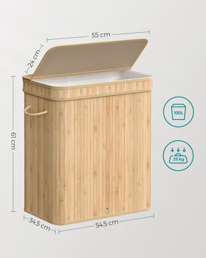 Pesukorv 54.5×34.5x61cm Pesukorvid ja hoiukastid