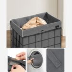 Pesukorv 48x33x58cm hall, must Pesukorvid ja hoiukastid