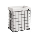 Pesukorv 48x33x58cm valge,must Pesukorvid ja hoiukastid
