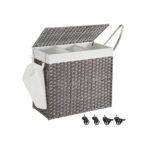 Pesukorv kaanega 160 L 70x36x66cm Pesukorvid
