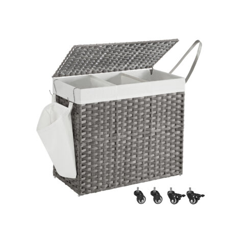Pesukorv kaanega 160 L 70x36x66cm Pesukorvid
