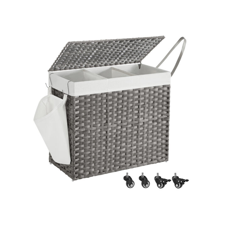 Pesukorv kaanega 160 L 70x36x66cm Pesukorvid
